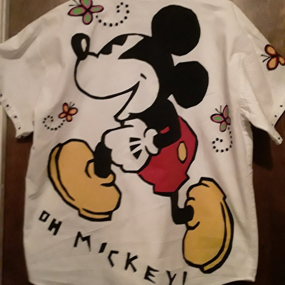 vintage Micky & Co.  white button down shirt